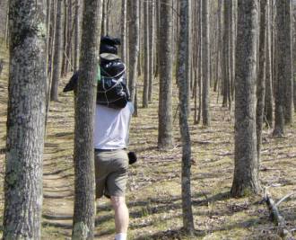 Man Collecting Bear Scat